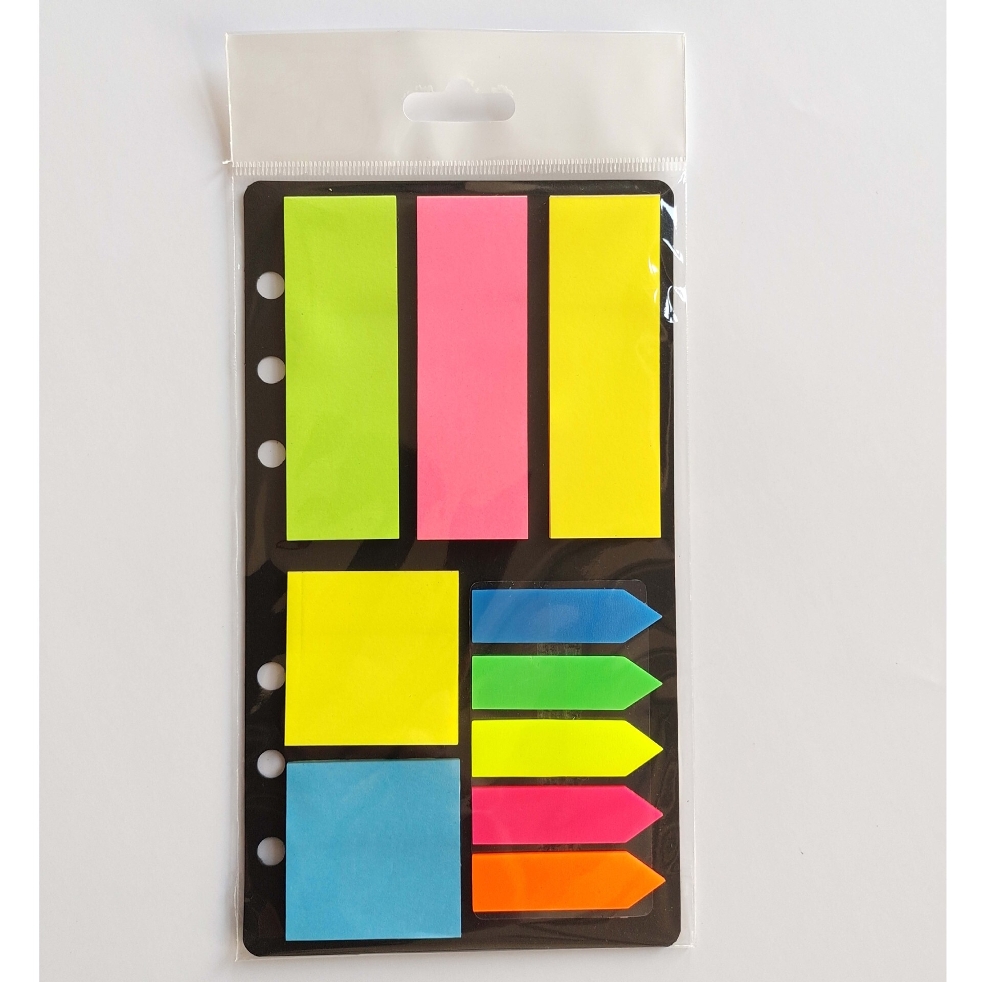 The fluorescent double sheet combination of Kusung stationery facilitates sticker tags with black bottom card piercing pages