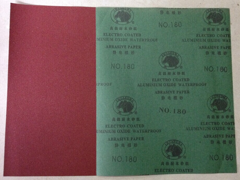Direct sale of two horses of oxen paper and sand paper 220#-240# for high-quality grinding equipment with water