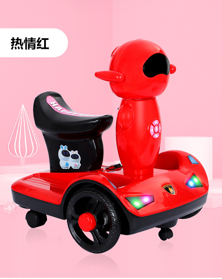 Một phương tiện điện từ xa điều khiển bằng điện cho trẻ em có thể điều khiển một chiếc xe đồ chơi con người bằng một món quà.