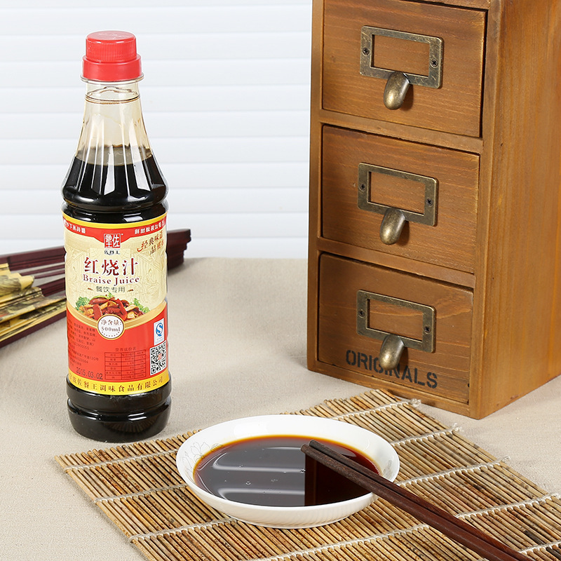 大批量供应厂方直销红烧汁500ml/瓶红烧肉专用料理炖猪蹄特色秘制