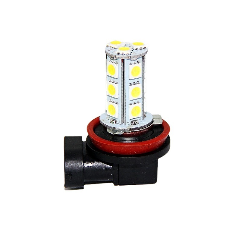 Ánh sáng đèn LED xuyên lục địa H8 H11 H1 H3 18SMD bóng đèn LED