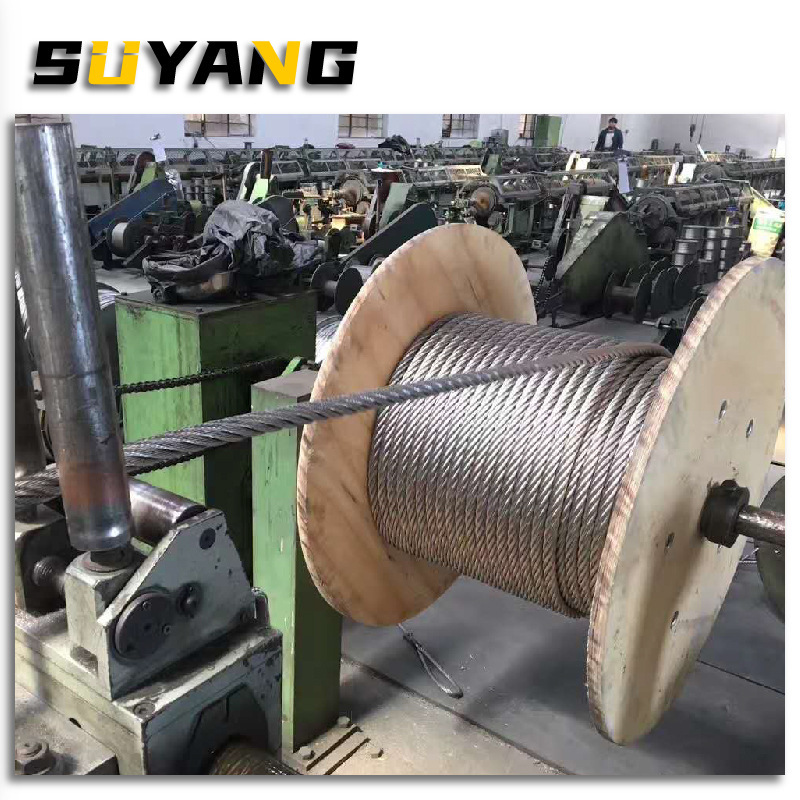 Đường kính Soyang 3mm 7*19 cấu trúc 304 sợi dây thép không rỉ không cần trục quay của dây đặc biệt