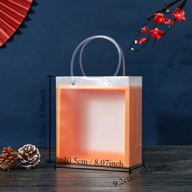 Transparent bag handbags with empty handbags, short and simple, tea-leave mask gift box drawers