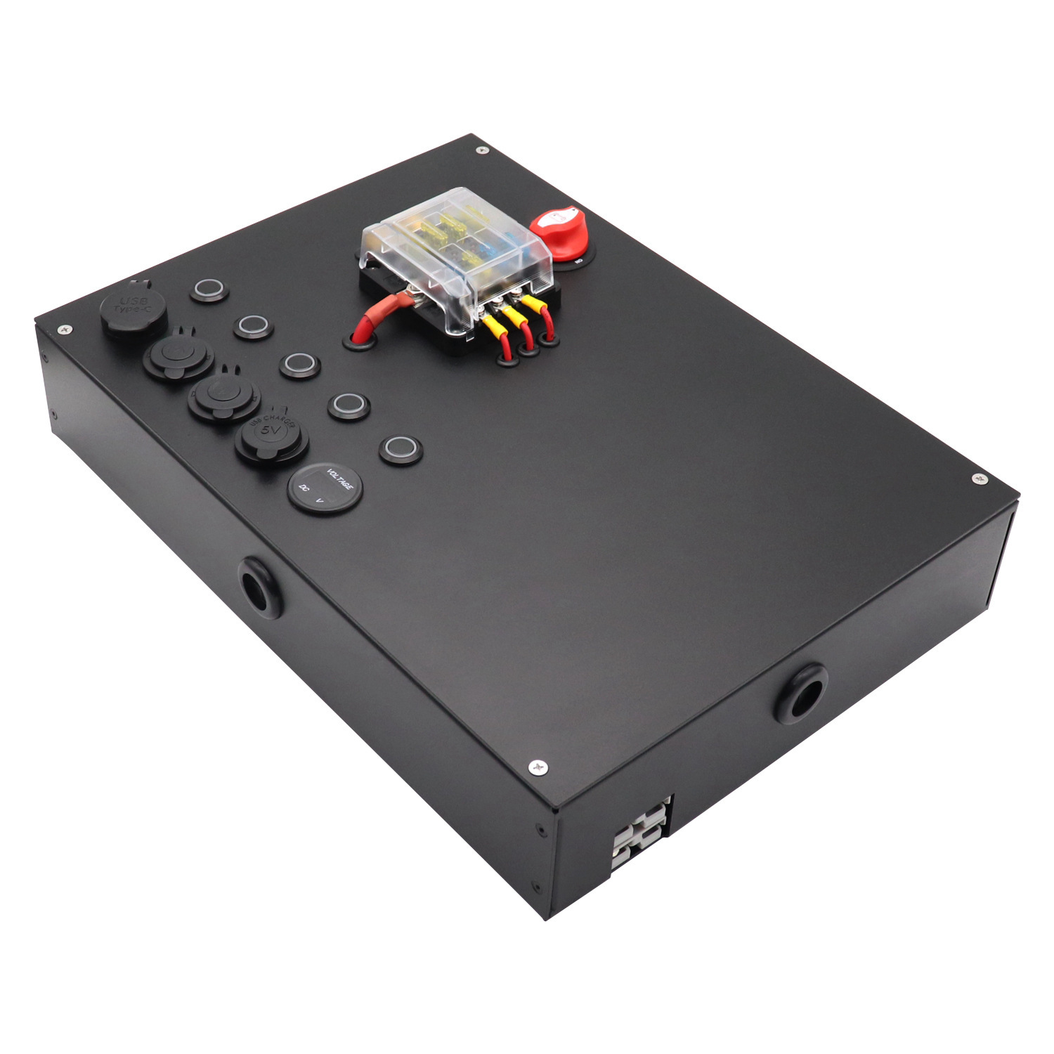 RV RV lắp ráp mạch vành đai cải tạo cho hộp điều khiển nguồn điện đa chức năng Bảng điện áp USB