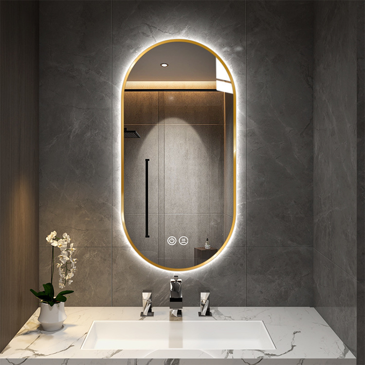 Smart bathroom mirrors for led wall elliptical fog-proofing lights for wall-washing mirrors