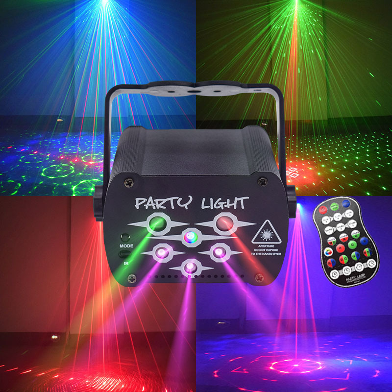 2023 Cross-border new stage light disco light laser flash party KTV audio-controlled atmosphere light