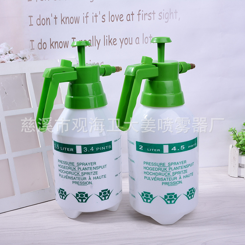 Công cụ làm vườn Ginger 2L pp-head pet chai nước nhiều mục đích, phun rộng ra hàng rào.