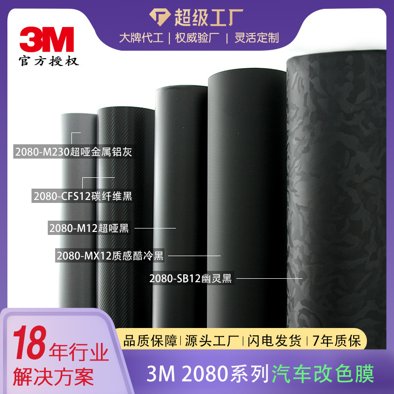 3M2080 Car Coloured Full Car Painted Note Camera Super dumb black carbon fibre matrix black