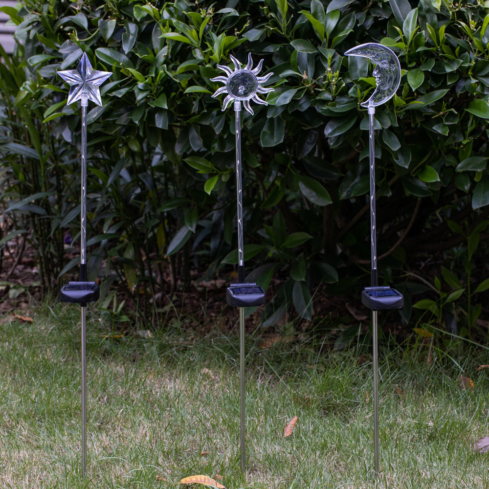 Cross-border stars, moonlights, five solar courtyard lights, garden lawn lights.