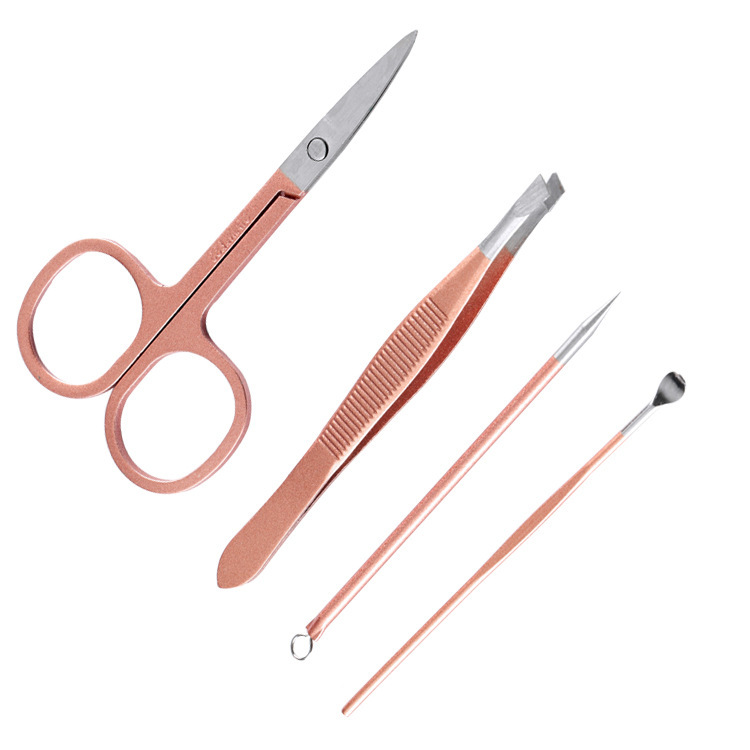 Decoration tools are available for adults with 10 sets of stainless steel fittings in rose gold.