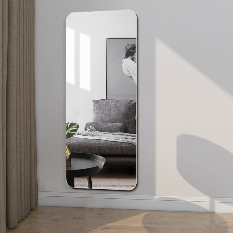 A mirror with a wall full of mirrors and a dress mirror for a student room with a wall attached to the wall and an audition for a bedroom.