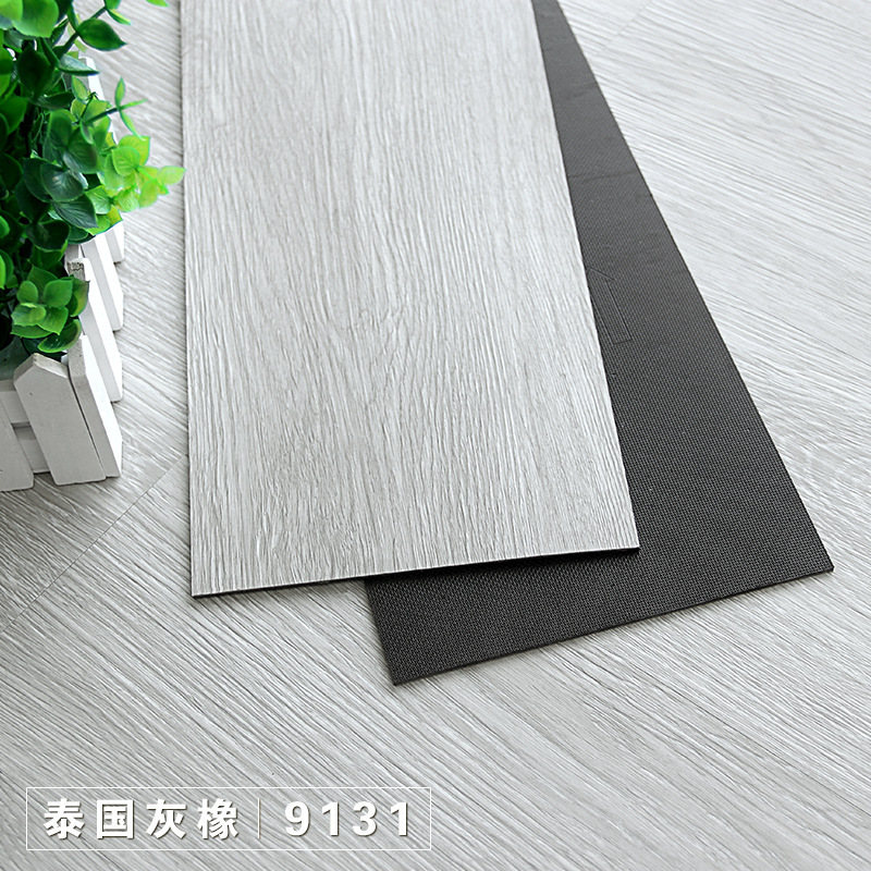 Pvc floors thick enough for grinding waterproof plastic floors, wood-grained stone floor film.