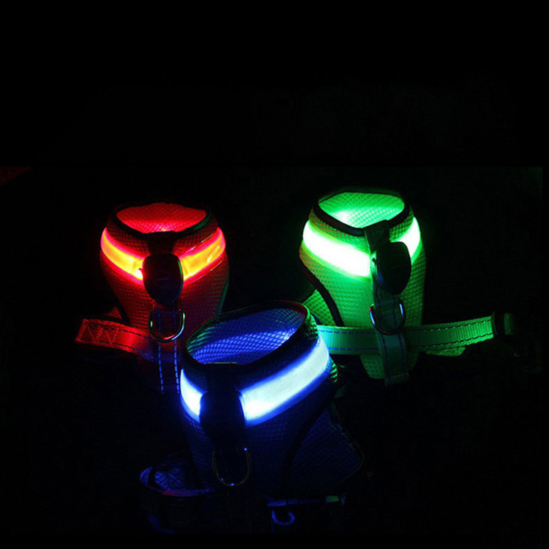 Nguồn hàng hóa chéo: Đèn LED sáng nylons, đai không khí, áo ngực của thú cưng.