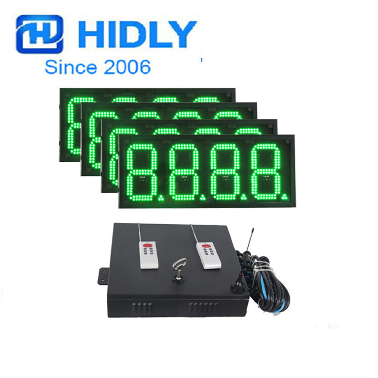 Supply call sign Hart Green 8-inch bright 8888 price card, led oil price card.