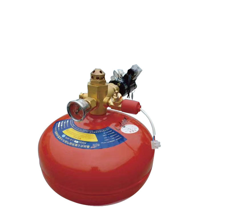 Pusher-based heptafluoropropane gas extinguisher Category D fire extinguisher