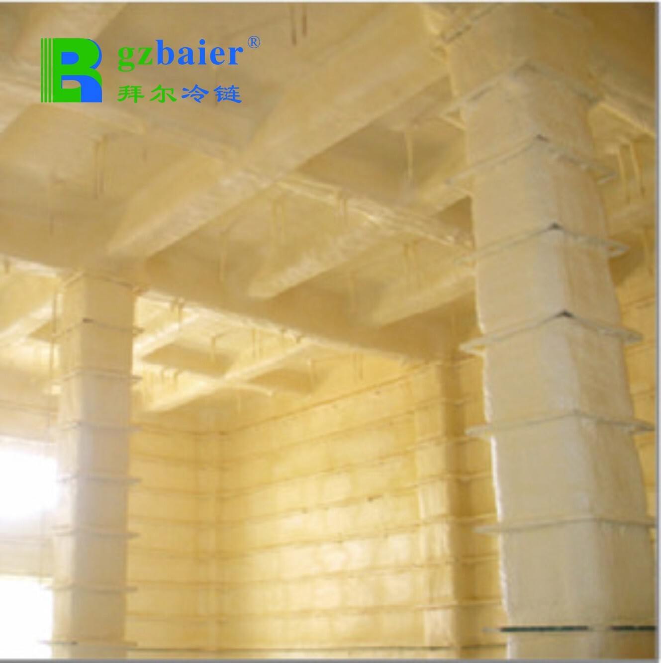 Refrigerated-heat-insulation work on the cold-storey thermostat design polyurethane in cold-storage construction roof insulation