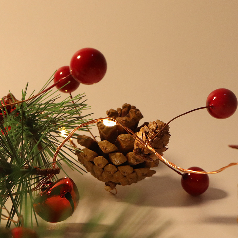 LED pine nuts, light-lined copper-lined lights, light-lighted Christmas courtyard decorations.