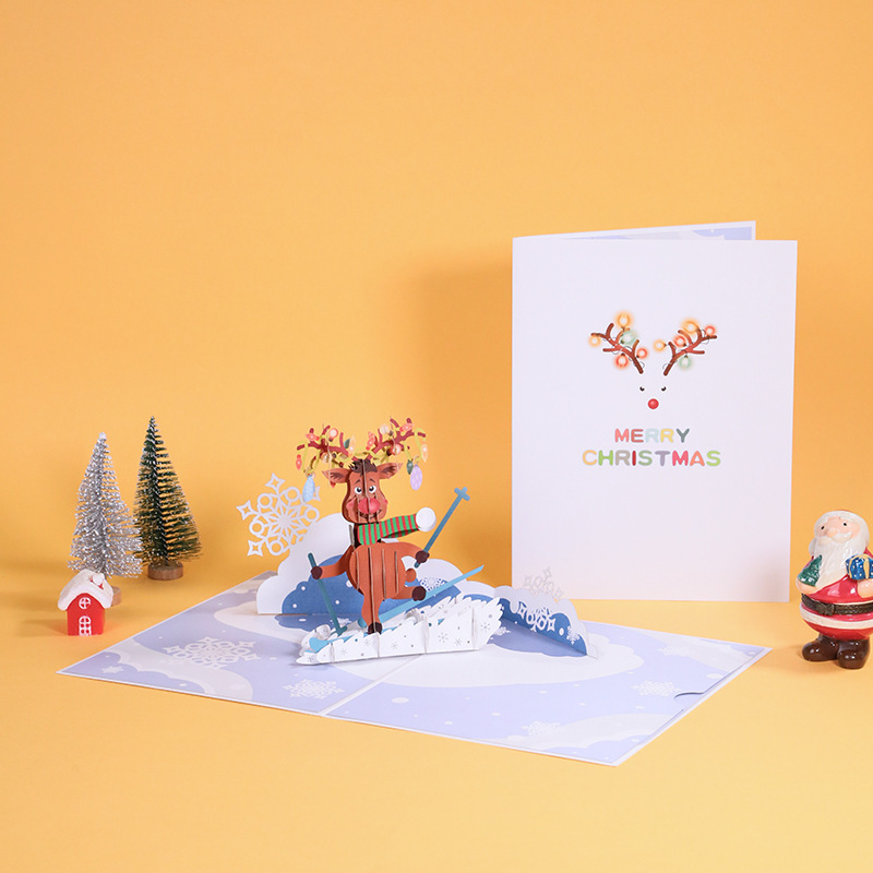 Christmas card card and creative gift card messages are customised for cross-border card producers.