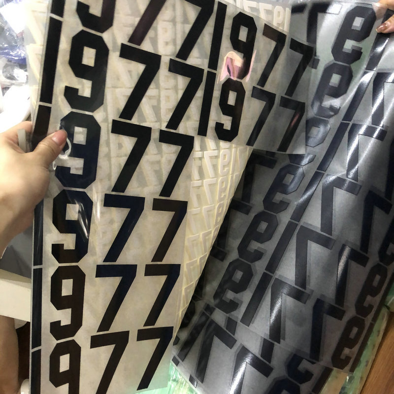 2022新款ESSENTIAL潮牌輔料DIY熱轉印燙圖 立體植絨胸前燙畫廠家