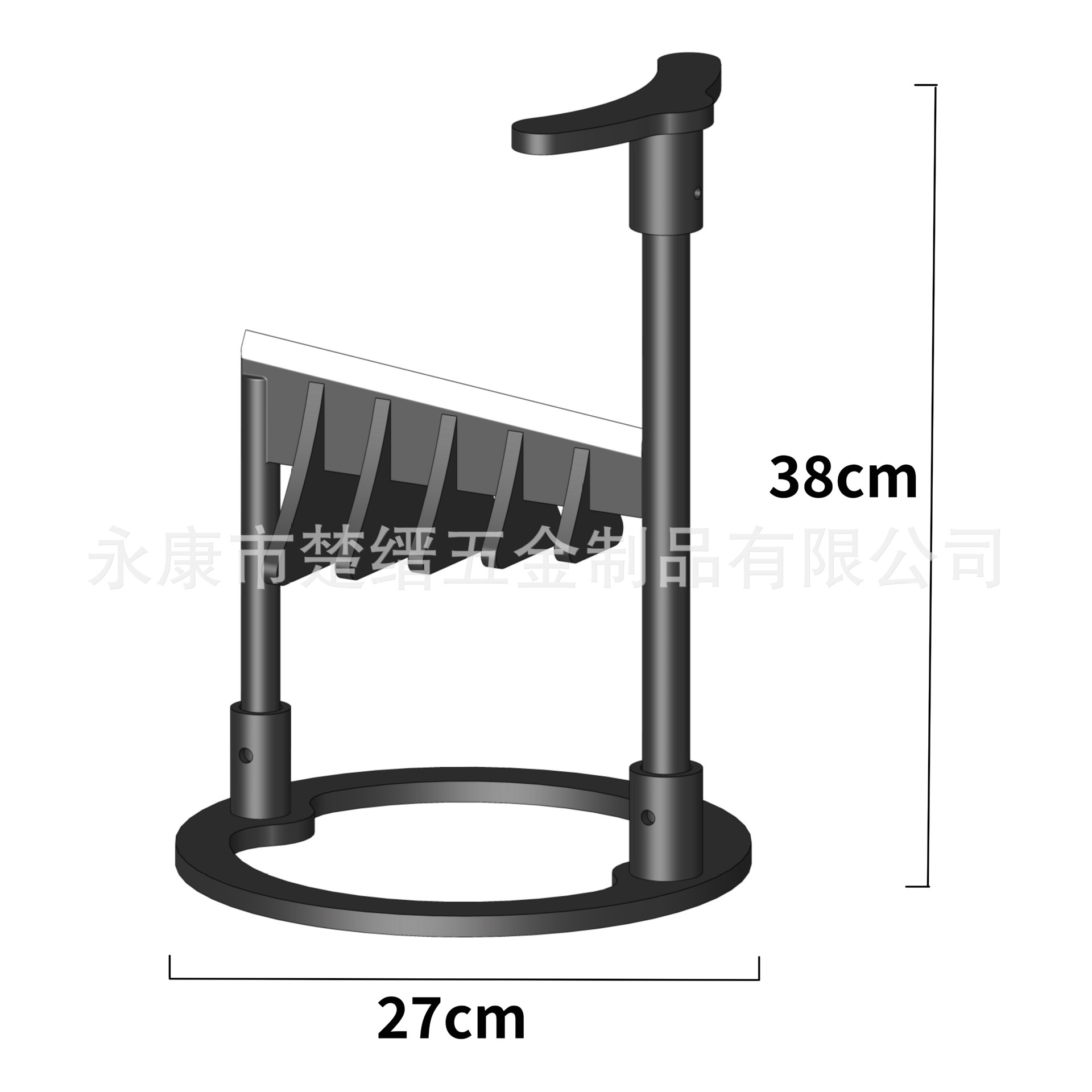 跨境爆款劈柴神器手动木柴分离器家用锰钢劈柴器-铸铁开放圆墩