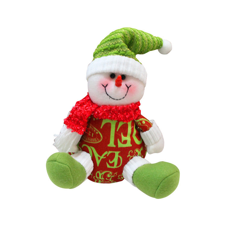 The Christmas doll doll factory made a Christmas gift cartoon and a Christmas decoration snowman.