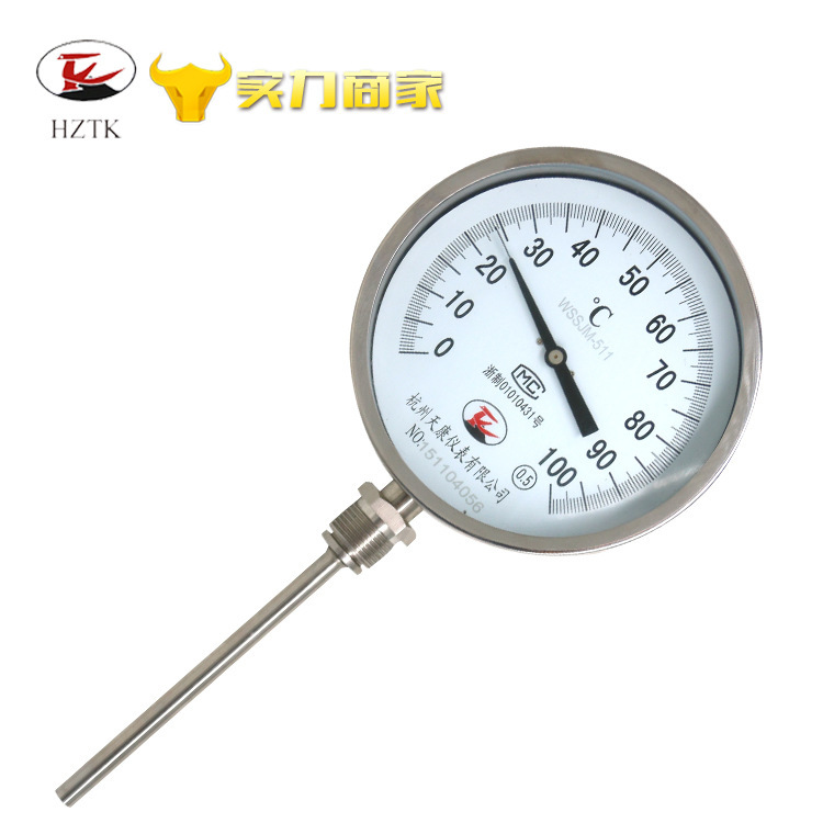 Whole stainless steel diameter WSS pointer thermometer industrial thermometers wholesaler