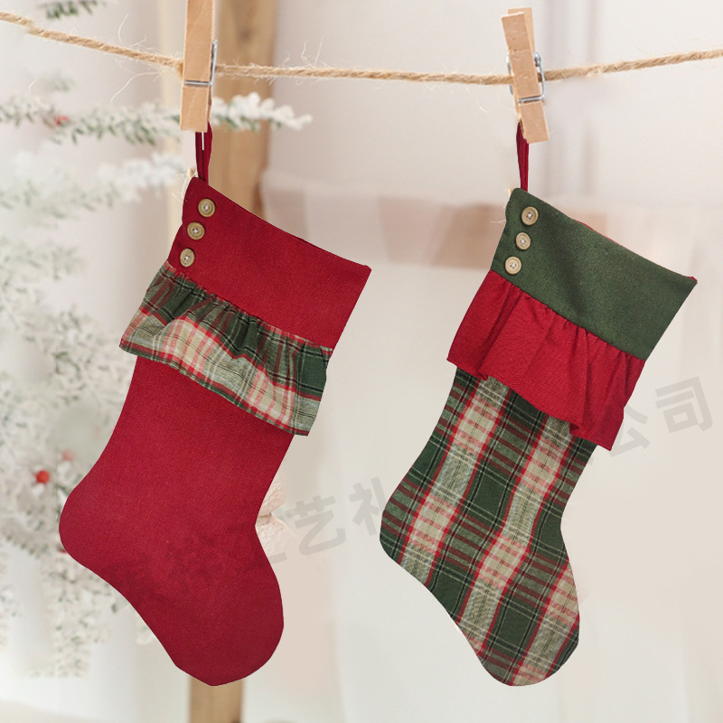 New Christmas decorations, Christmas Sox gift bag, Christmas Sox candy gift bag creative hanger.