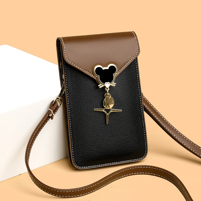 Touchable cell phone bag girl 2024, new one-shoulder slant bag for the summer, lady bag girl