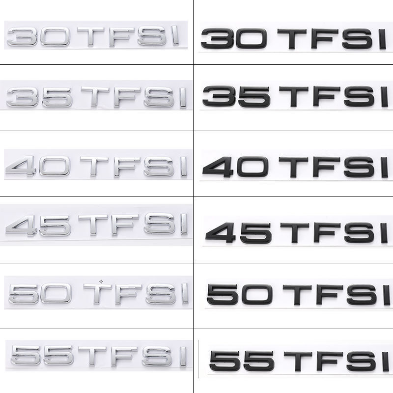 Application of the Audi Carcoding to the black tail sign A3A4LA5A6LQ5LQ7