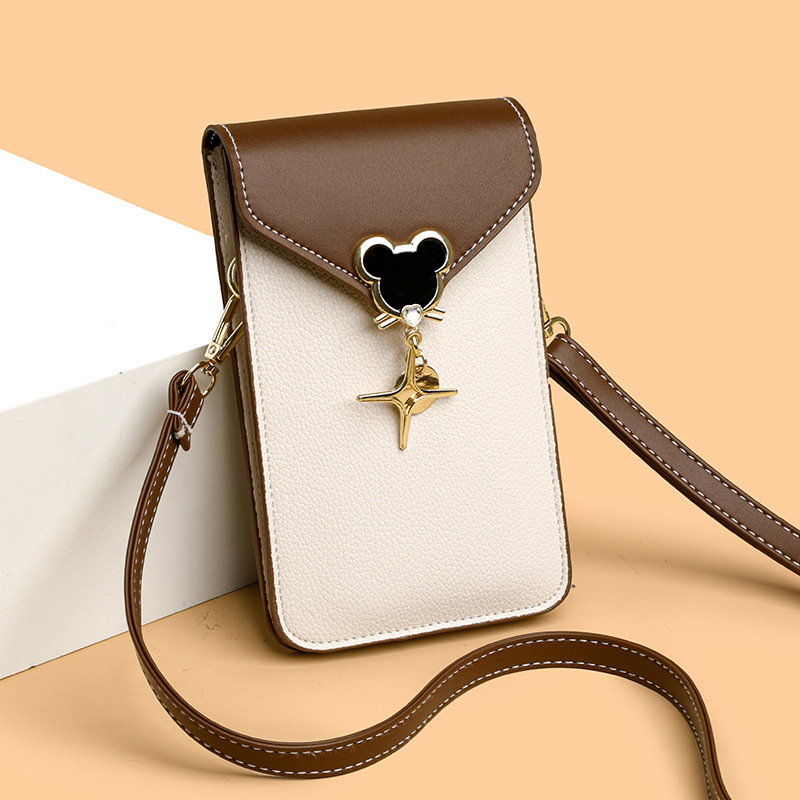 Touchable cell phone bag girl 2024, new one-shoulder slant bag for the summer, lady bag girl