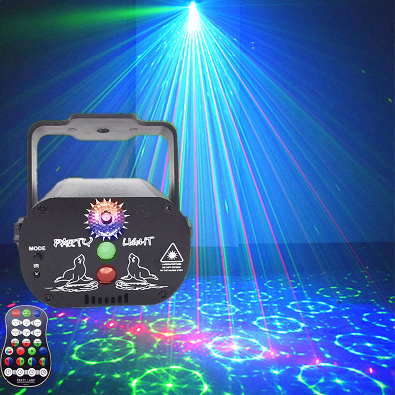 Cross-border Mini Laser USB party star projector, KTV Bar stage lights.