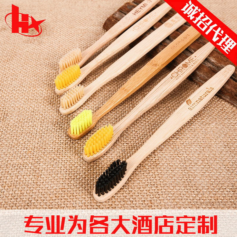 It's made of round-tail toothbrushes, bamboo toothbrushs, which can degradate the bamboo handle soft-haired toothbrushes.