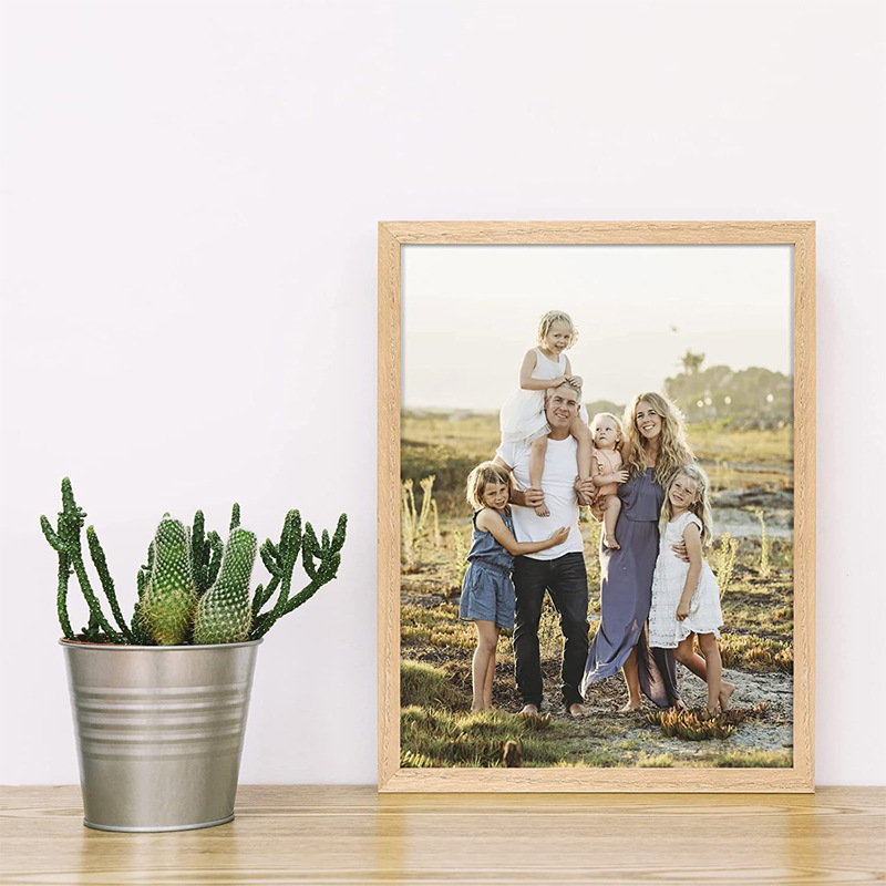 Modern wooden frame with a 4-k-barrel wall and 8-k watercolor lined with black and white log frame 16-inch frame