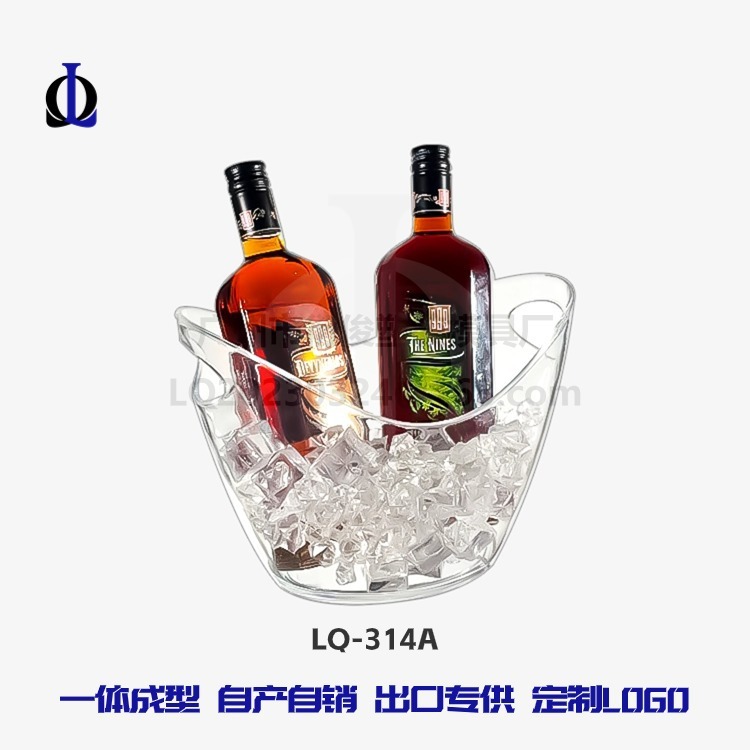 Chất lượng của trống đá nhựa và bia trong suốt và rượu.