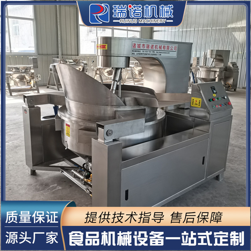Lò sưởi phía dưới nồi hơi, thép không rỉ thức ăn 304, hoàn toàn tự động trộn lẫn hành tinh, chảo quay tự động.