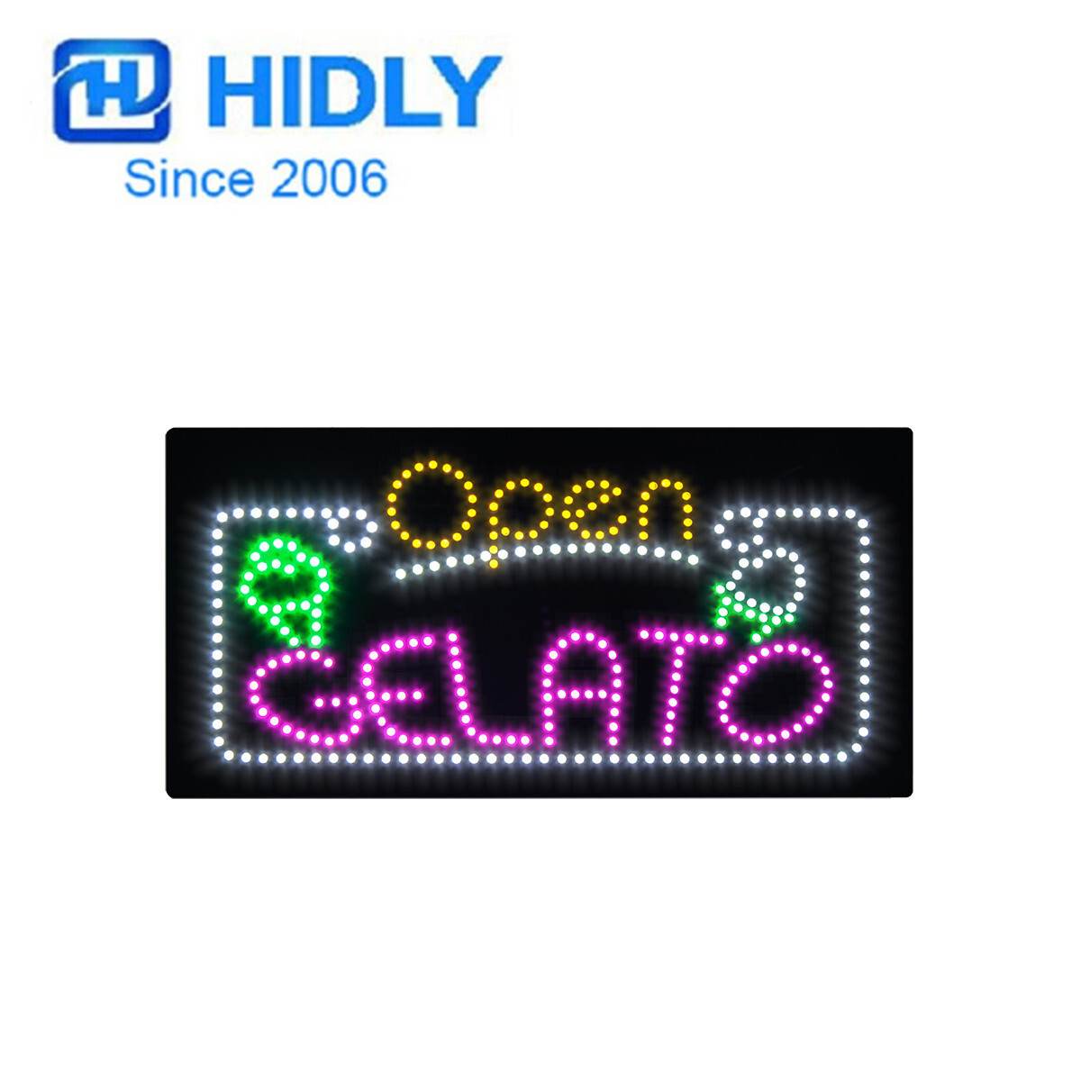 LED GELATO OPEN SIGN