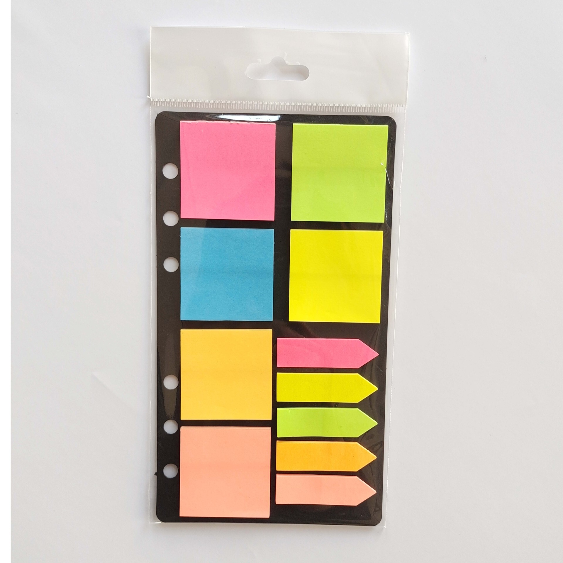 The fluorescent double sheet combination of Kusung stationery facilitates sticker tags with black bottom card piercing pages