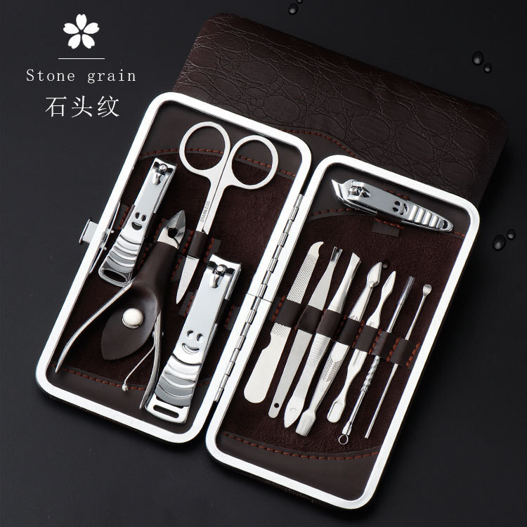 The factory's straight-seller nail knife with 12 pairs of nail nails and nail cutters, and the micromanufactor's money.