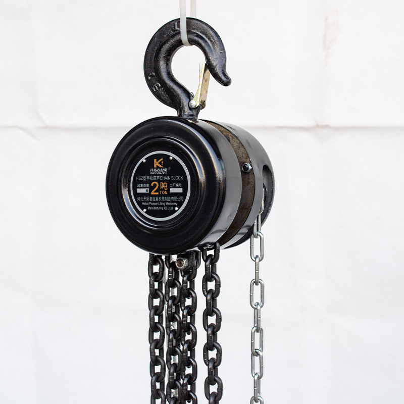 1t2t3t5t Cần cẩu nâng nhỏ quấn lại bằng tay máy đục lỗ xích HSZ