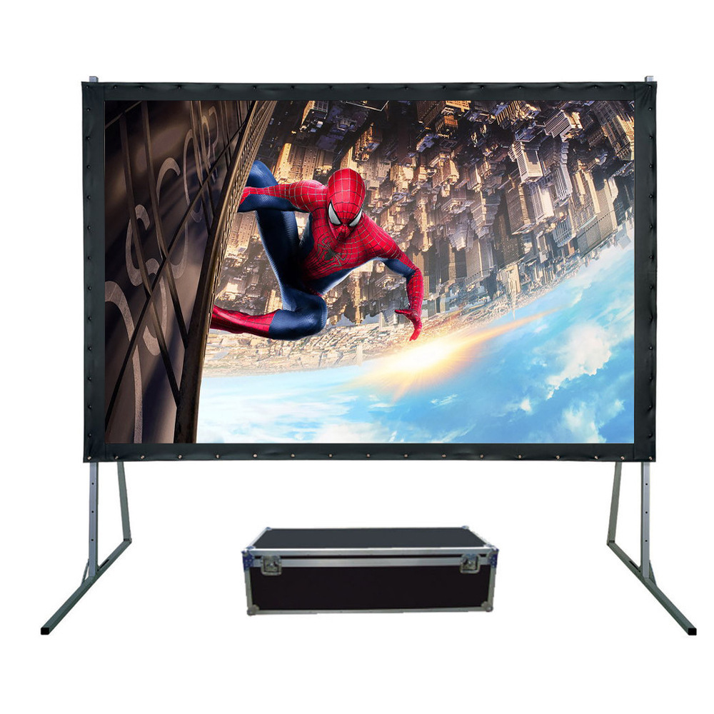 The factory sells fast folding projection screens.