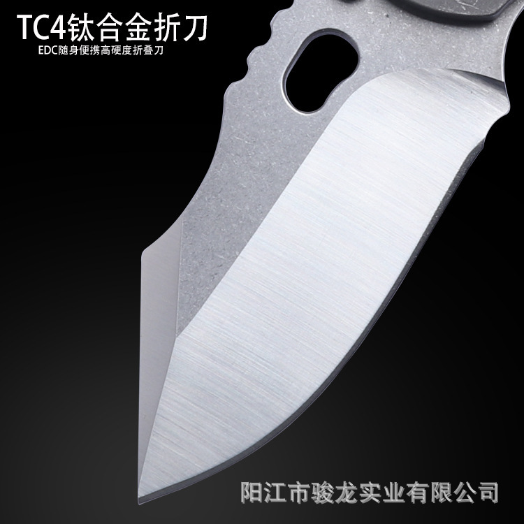 The new titanium alloy, S35VN powder steel, EDC, high-heavy self-suspension.