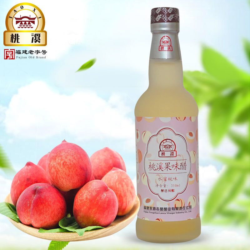 Peach Creek không bao giờ hết giấm đào, 350ml, một chai trái cây bị cô đặc.