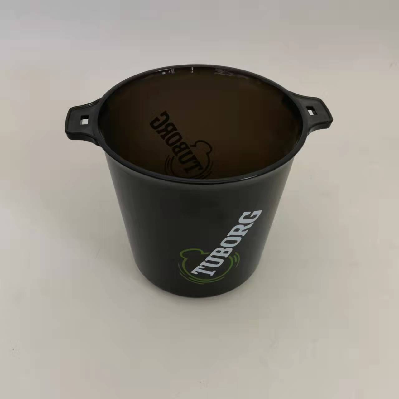 4L大提手冰桶透明PS冰桶加厚耐用新穎塑料冰桶