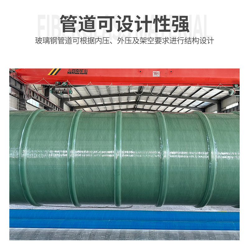 FRP entanglement with glass and steel pipes, municipal sewers, large calibre sand-smelted glass steel pipes