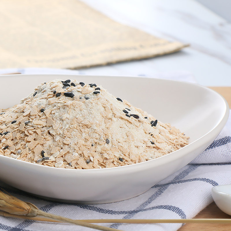 The factory's supermarket's wholesale, the sparrow king's black sesame oatmeal 700g, the black sesame breakfast is ready to eat.