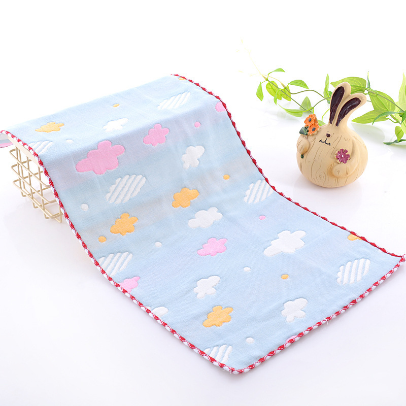 Khăn trải giường 6 tầng của nhà máy, 40 cổ phần của khăn tắm cho trẻ em được tưới 25*50 lần hình chữ nhật.