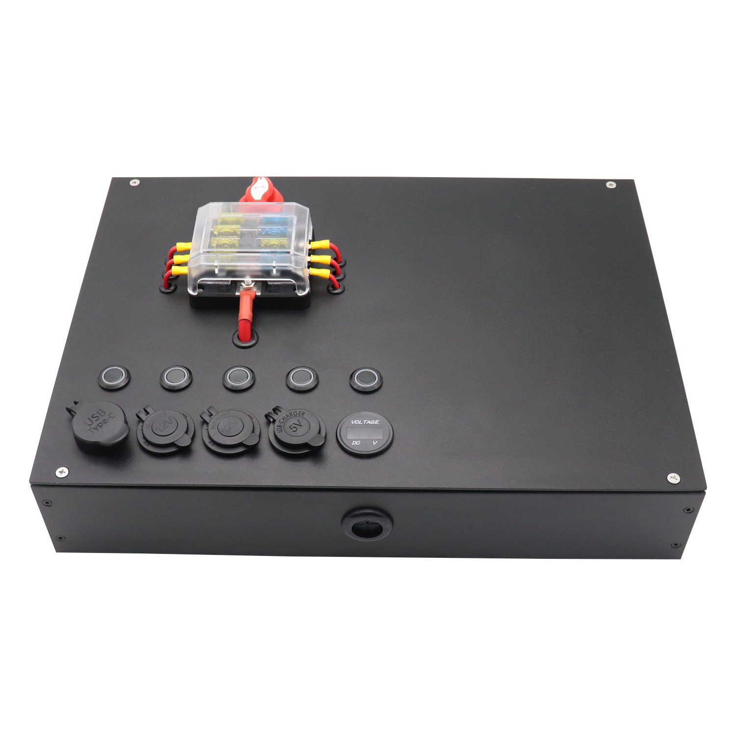 RV RV lắp ráp mạch vành đai cải tạo cho hộp điều khiển nguồn điện đa chức năng Bảng điện áp USB