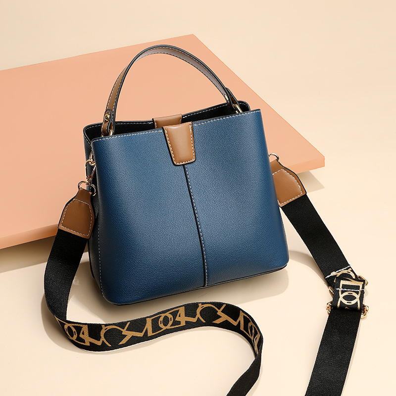 Handbag 2024 spring new lady, one-shoulder-size-size-size-size slop bucket bag, Korean fashion girl.