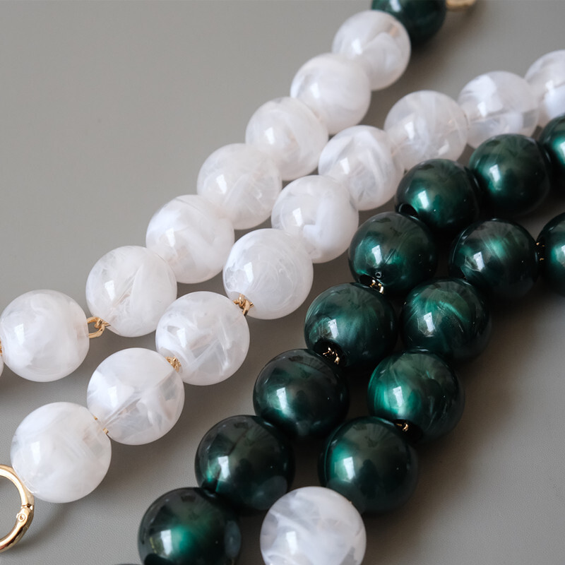 Chuỗi kho báu Acreite màu, Trắng Xanh Lá Cây Sụp Đổ Sụp Đổ, Thủ Công Mỹ Nghệ Cong Vênh, Thủ Công Mỹ Nghệ Trang Trí