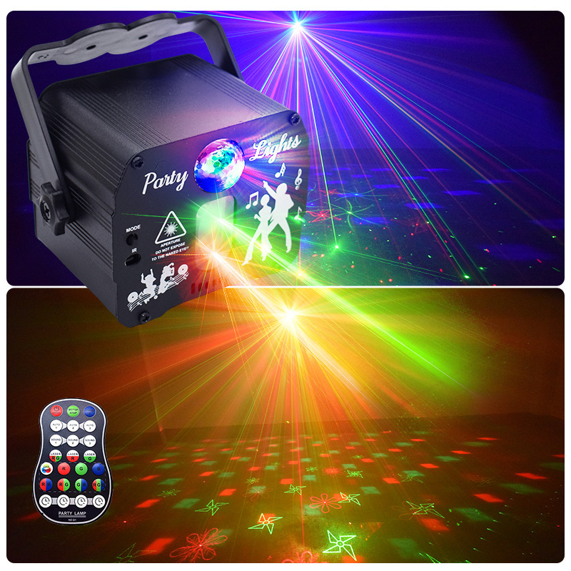 Cross-border new paragraph 2 with a mini-stage laser light flashing light.